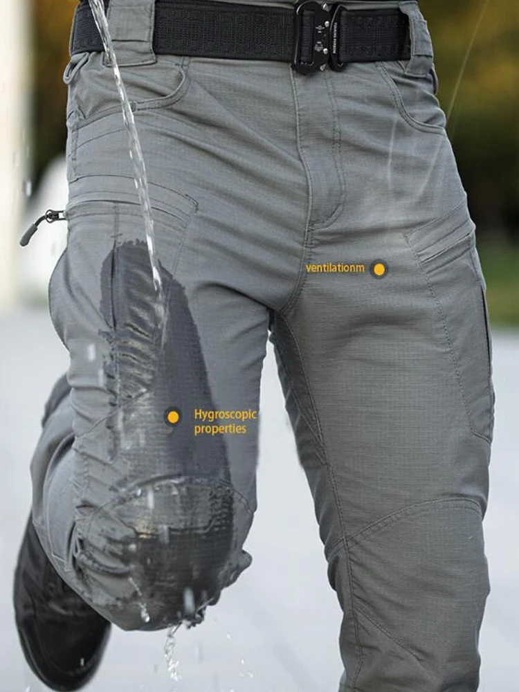 Брюки-карго мужские водонепроницаемые военные тактические штаны спецназ стиль