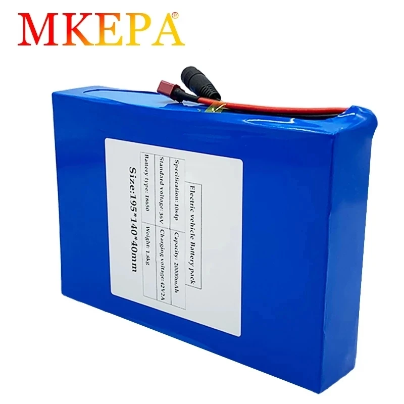 

NEW 36V 10S4P 20000mAh 18650 Li Ion Battery Pack Is Suitable for EBike Electric Vehicles Bicycles and Motorcycles