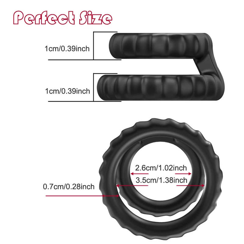 Se мужское кольцо с замком увеличивающее пенис на черное из жидкого силикона