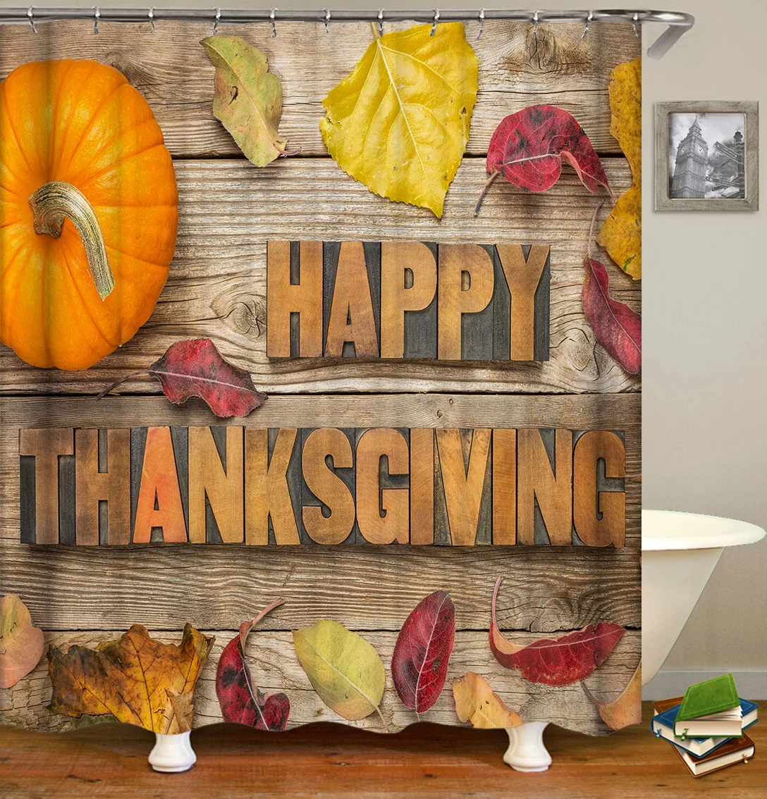 Занавеска для душа на Хэллоуин занавеска с геометрическим рисунком Тканевая 3d в