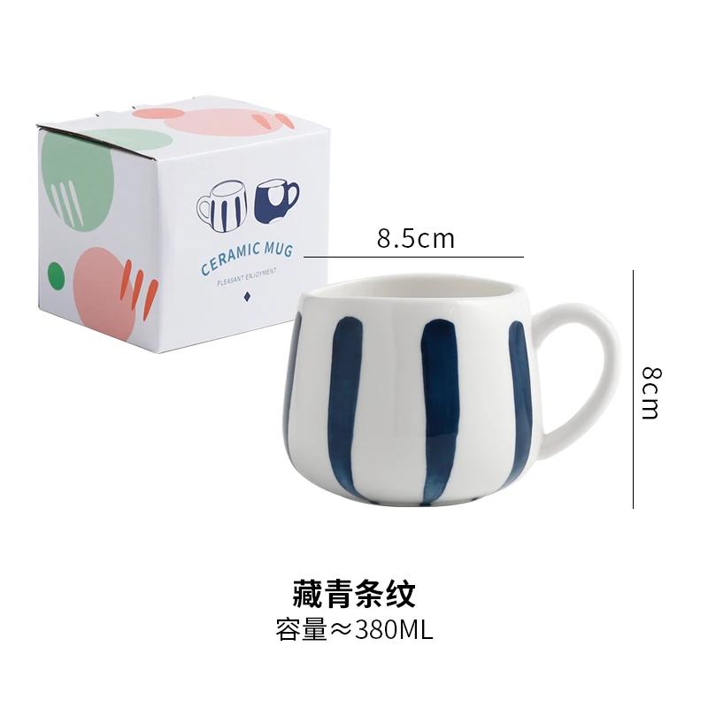 

Nordic Ceramic Coffee Cup Creative Personality Office Cute Couple Handmade Travel Coffee Cup Home Taza Cafe Coffeeware DG50CF