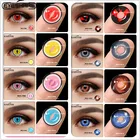 Цветные контактные линзы EYESHARE для глаз 1 пара Аниме Косплей цветные линзы ed синие красные косплей линзы контактные линзы Красота Макияж