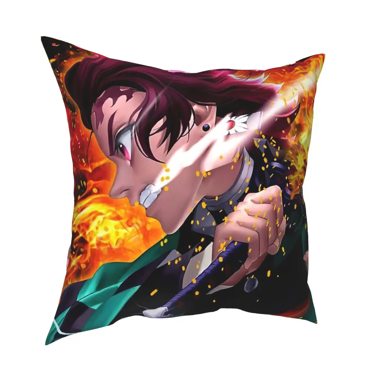 

Tanjirou - Kimetsu No Yaiba Cushions for Sofa 45*45cm Cushion Covers Decorative Throw Pillows Cover for sofa home
