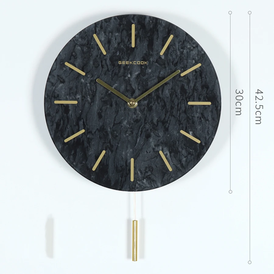 Винтажные большие маятниковые настенные часы Роскошный Современный дизайн для