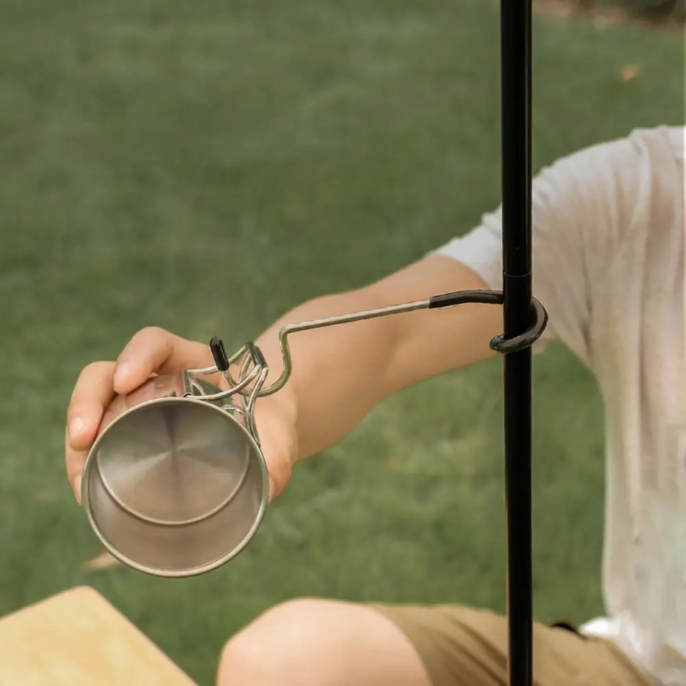 

Dropshipping!!2Pcs Camping Light Hooks Universal Anti-corrosion Stainless Steel Hiking Storage Hanging S Hook for Outdoor