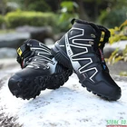 Мужская обувь, повседневная обувь, походная обувь на шнуровке, водонепроницаемая Мужская спортивная обувь, Треккинговая обувь, зимние ботинки, уличные кроссовки для скалолазания, 47