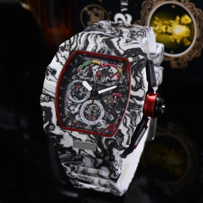 

Мужские часы Rrelogios, модные многофункциональные кварцевые часы унисекс, Спортивные Повседневные квадратные кварцевые часы, подарок на Новый...