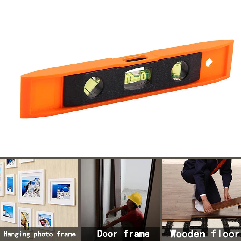 3 пузырьковый спиртовой уровень линейка Магнитный ABS корпус вертикальный