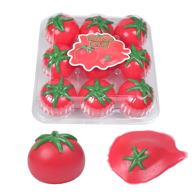 

Kids' Novel Simulation Tomato Vent Ball, Fruit Can't Break, Toy Decompression And Pinch, Creative And Magical Product