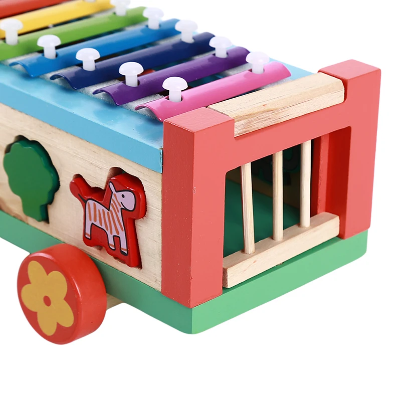 

Educational Kindergarten Colorful Hammering Wooden Ball+Wooden Hammer Box Children Early Learning Knock Music Birthday Gift