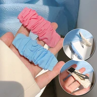 new korean hairpin fold ins fabric bb clip bangs broken hair edge clip color hairpin hair accessories womens summer