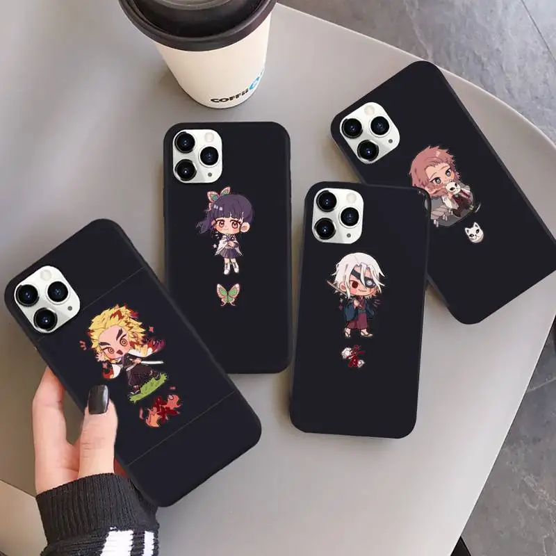 

Cute cartoon ghost slayer Phone Case for iPhone 13 12 11 mini pro XS MAX 8 7 6 6S Plus X SE 2020 XR
