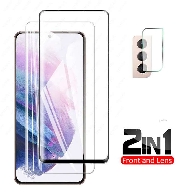 

Защитное стекло 2 в 1 для Samsung Galaxy S21 Plus 5G, защитная пленка для объектива камеры