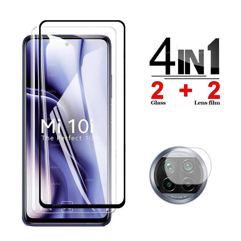 

Protective Lass for Xiaomi Mi 10i 5G Screen Protector Tempered Glass Xiao Mi 10 10T Lite Pro 5G Camera Lens Mi10i 5G Safty Film