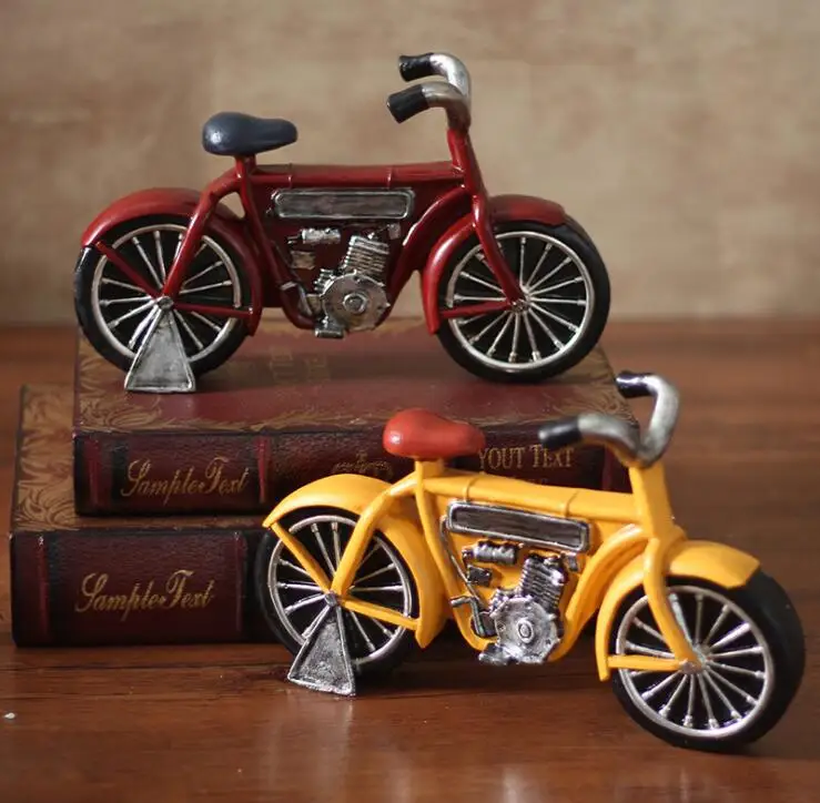 

Vintage Bicycle Model Resin Antique looking bike mold Resin Artcraft Shop decor Mix Color