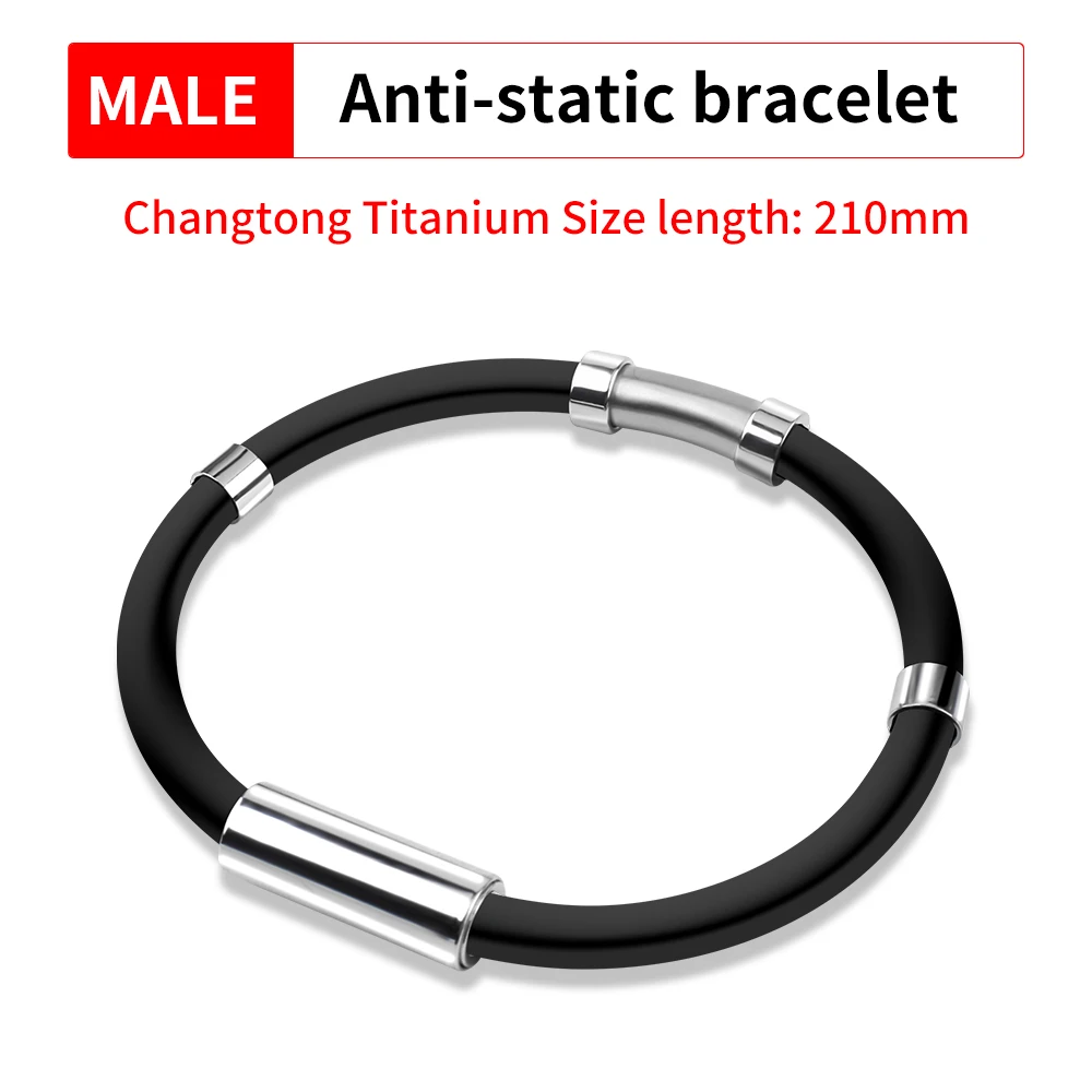 

Антистатический силиконовый браслет LUXIANZI, универсальный магнитный спортивный браслет для женщин и мужчин, ремешок на запястье для снятия статического тела