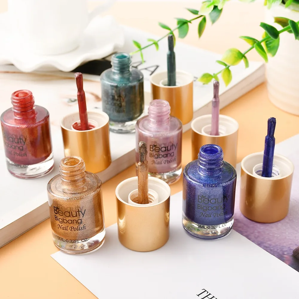 BeautyBigBang 9 мл голографический лак для стемпинга ногтей, лак для печати, лак для нейл-арта, стойкий лазерный лак для ногтей, Перманентный
