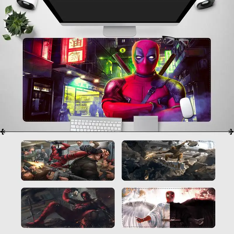 

Коврик для мыши Popolar Deadpool, игровой коврик для мыши, ПК, ноутбука, геймера, аниме нескользящий коврик, клавиатура, Настольный коврик для Overwatch/CS...