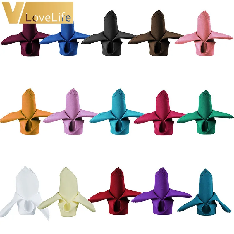 Квадратный платок из полиэстера и льна 18 &quotх 18&quot хлопковый носовой для