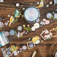 4pcslot my romantic flowers masking tapes set diy decoration sticker supplies free shipping