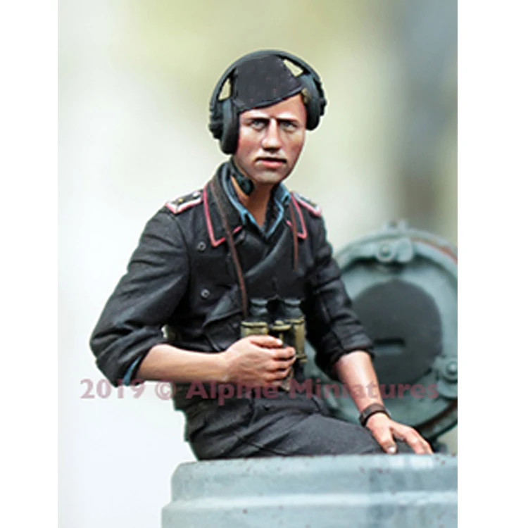 1/35 масштаб Неокрашенная смола фигура танк команда 2 фигурки GK фигура|Наборы для