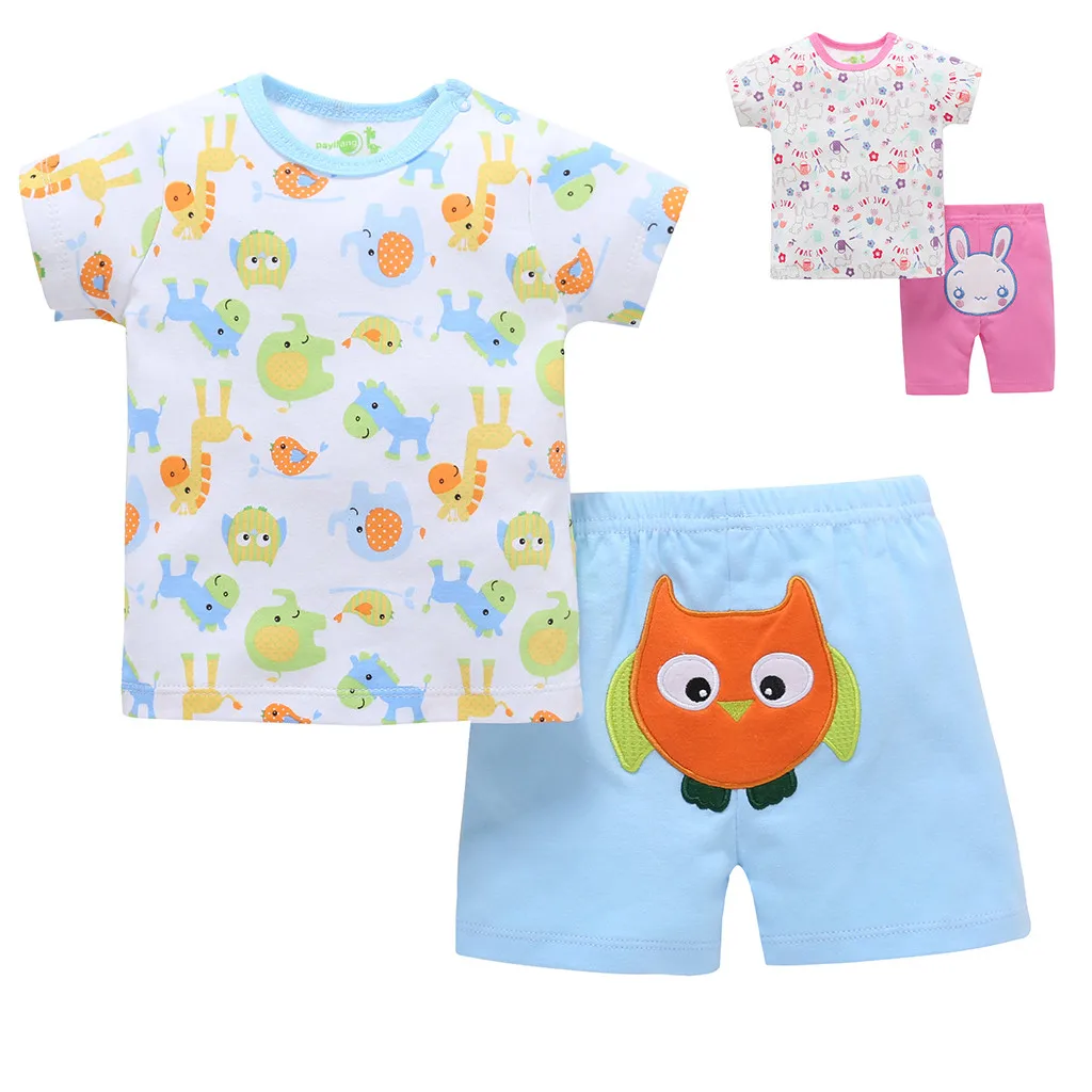 Летняя одежда для маленьких девочек 2020 г. Новая детская Футболка с рукавами и