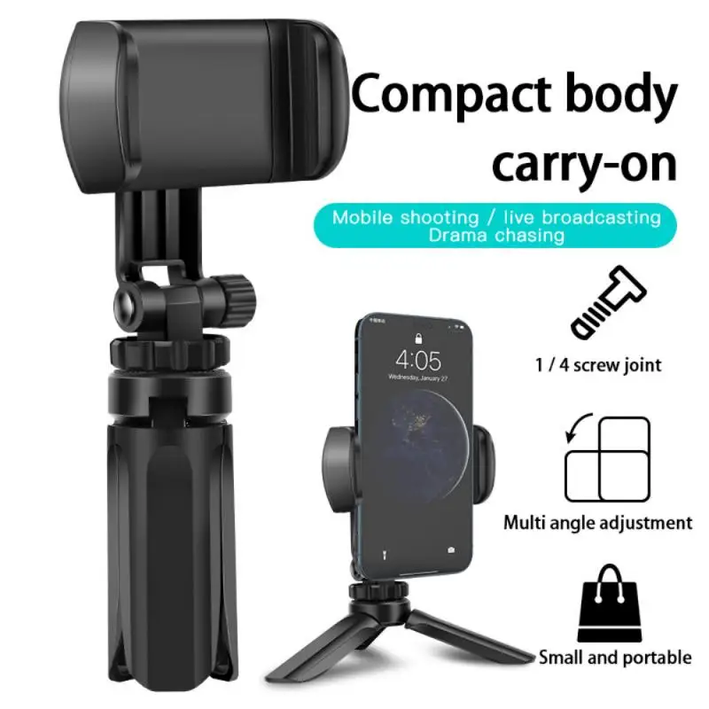 

Mini Portable Folding Plastic Stand Tripod Universal Phone Clamp Bracket Smartphones Holder Clip For Xiaomi Huawei IPhone
