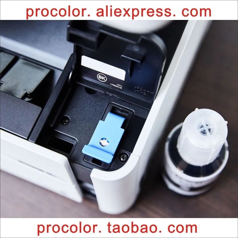 005 T005 СНПЧ BK пигментные краски самодельные заправка комплект бутылка для Epson EcoTank