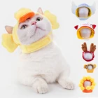 Мягкие и милые головные уборы для кошек, головные уборы для кошек, головные уборы для собак, милая маленькая птица, головной убор для кошек