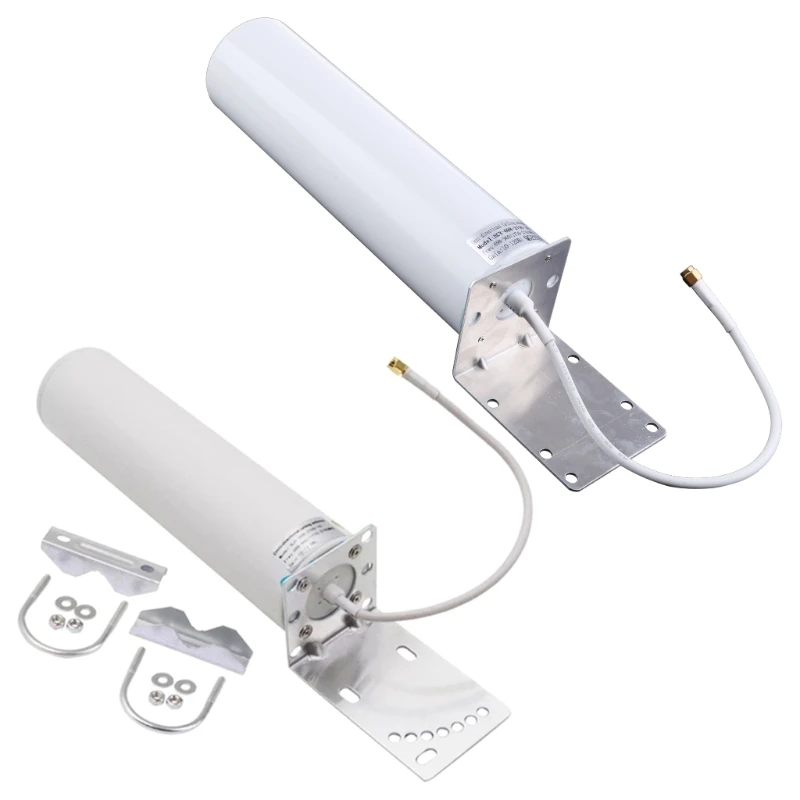 4G LTE Outdoor 698-2700MHz 12dBi Wideband Omni External Barrel Antenna with Dual SMA Male Connector for Router | Мобильные телефоны