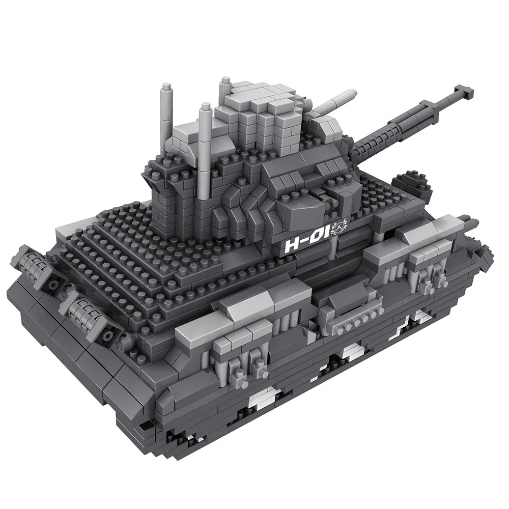 9910 2 военная модель танк атомный 1680 шт Строительные блоки Набор ABS Экологически