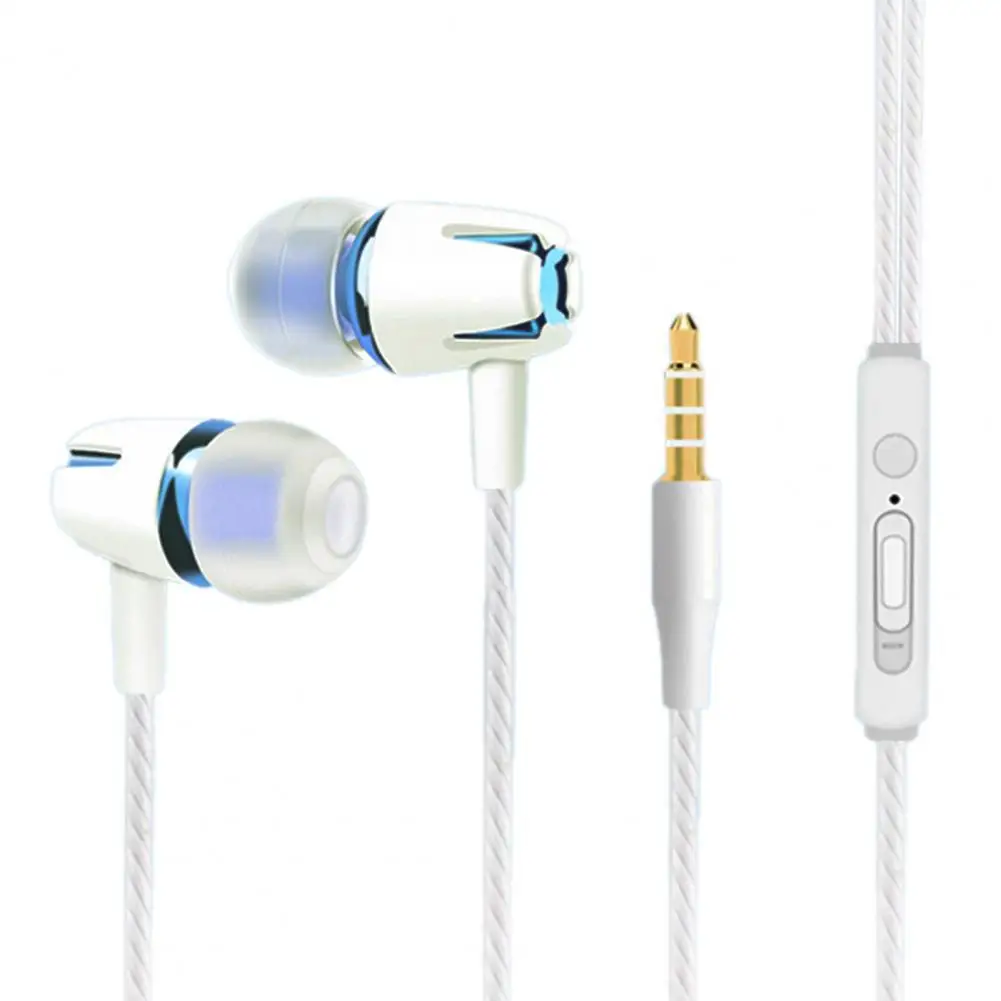 

YM108 Wired Earbuds Universal Wire Control Heavy Bass 3.5mm Ergonomic In-ear 4D Stereo Earphones for Sports