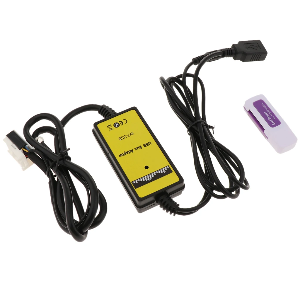 Автомобильный USB Aux в адаптер mp3-плеер радио интерфейс для VW Jetta/MK5/Golf/Passat(5.1ft длина