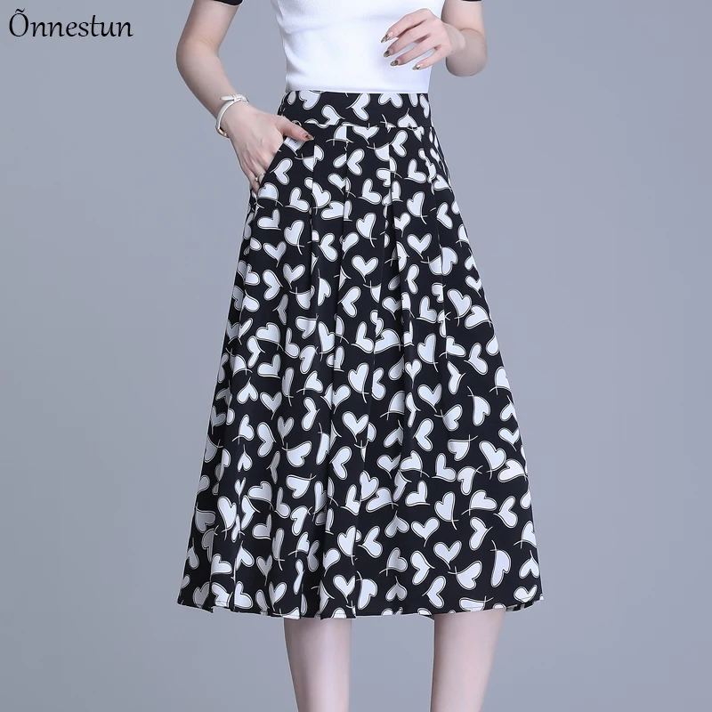 

Print High Waist Skirt 2021 New Spring Summer Women Clothing Skirts For Women
