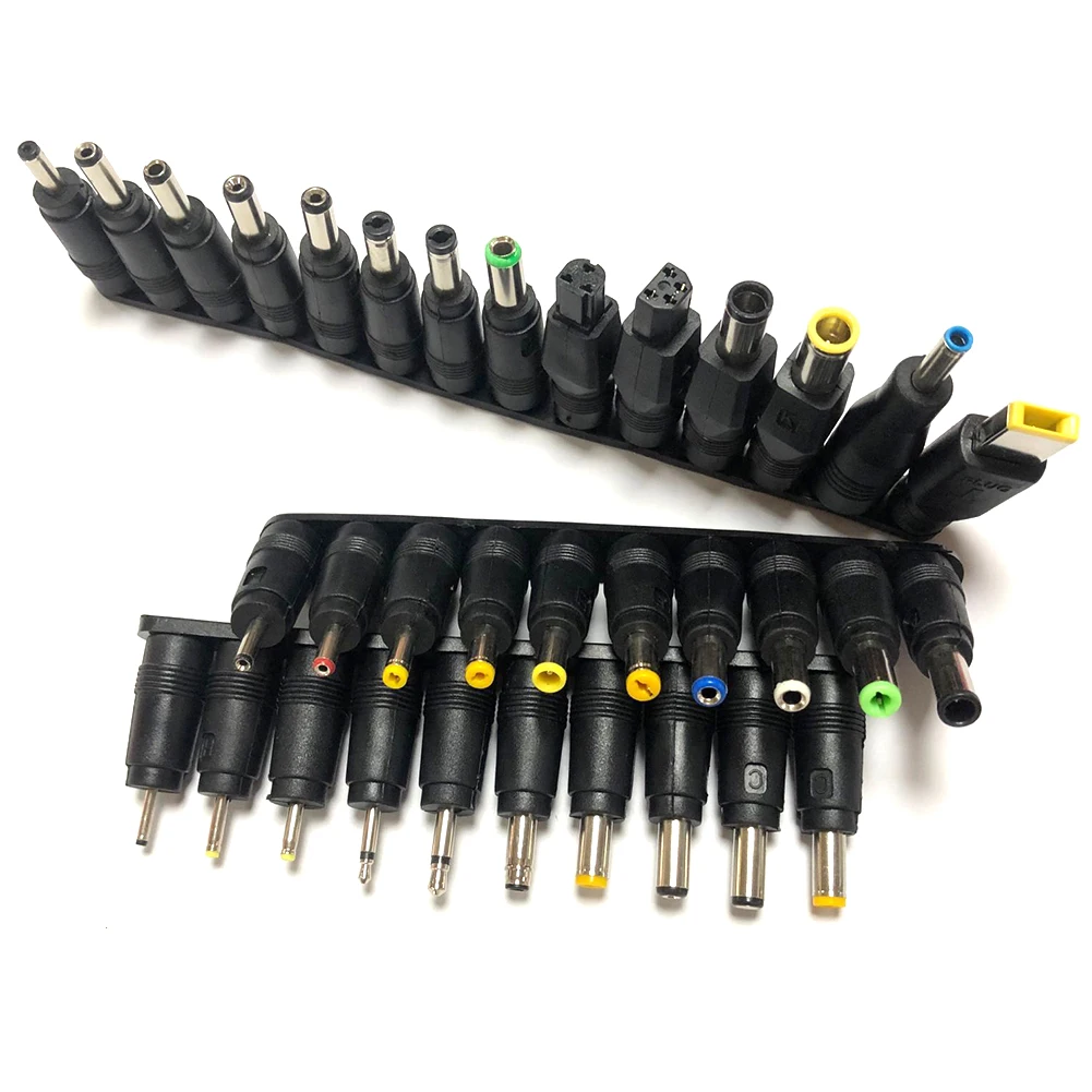 

34pcs Interface DC Accessories Power Adapter Repair Universal Cables Plastic Multipurpose Connectors Notebook Laptop Plug Set