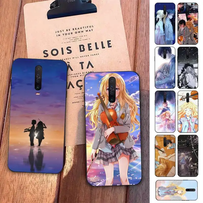 

Yinuoda Your Lie in April Anime Phone Case for Redmi 5 6 7 8 9 A 5plus K20 4X S2 GO 6 K30 pro