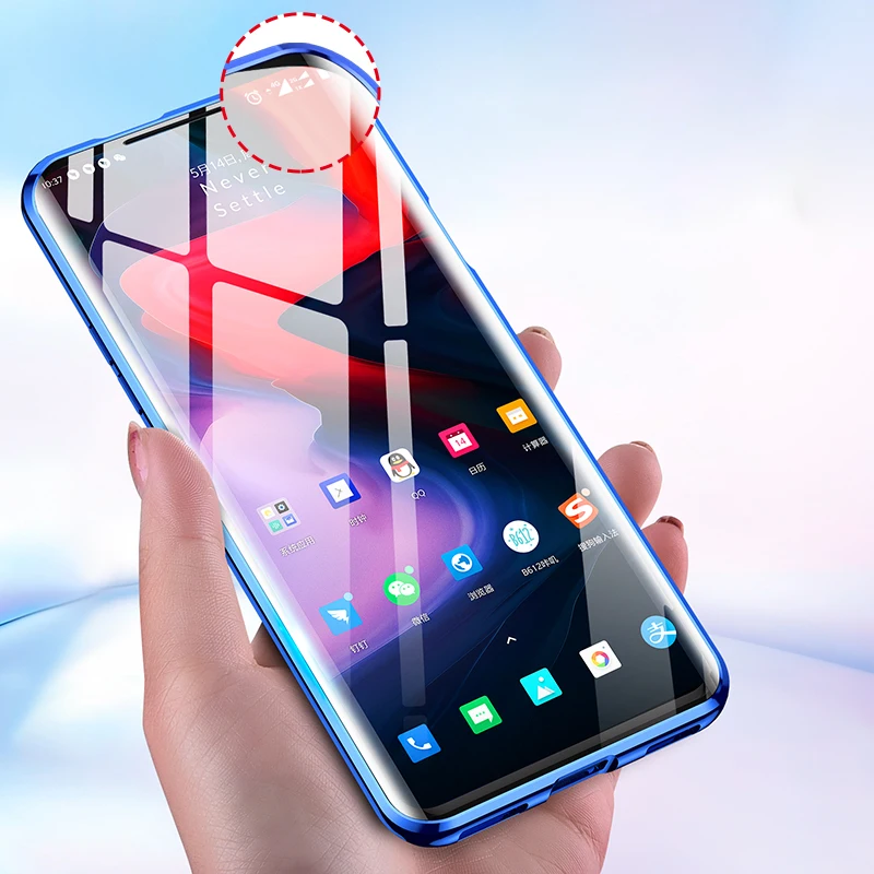 GKK роскошный Магнитный адсорбционный чехол для Oneplus 7 7T Pro 360 полная защита