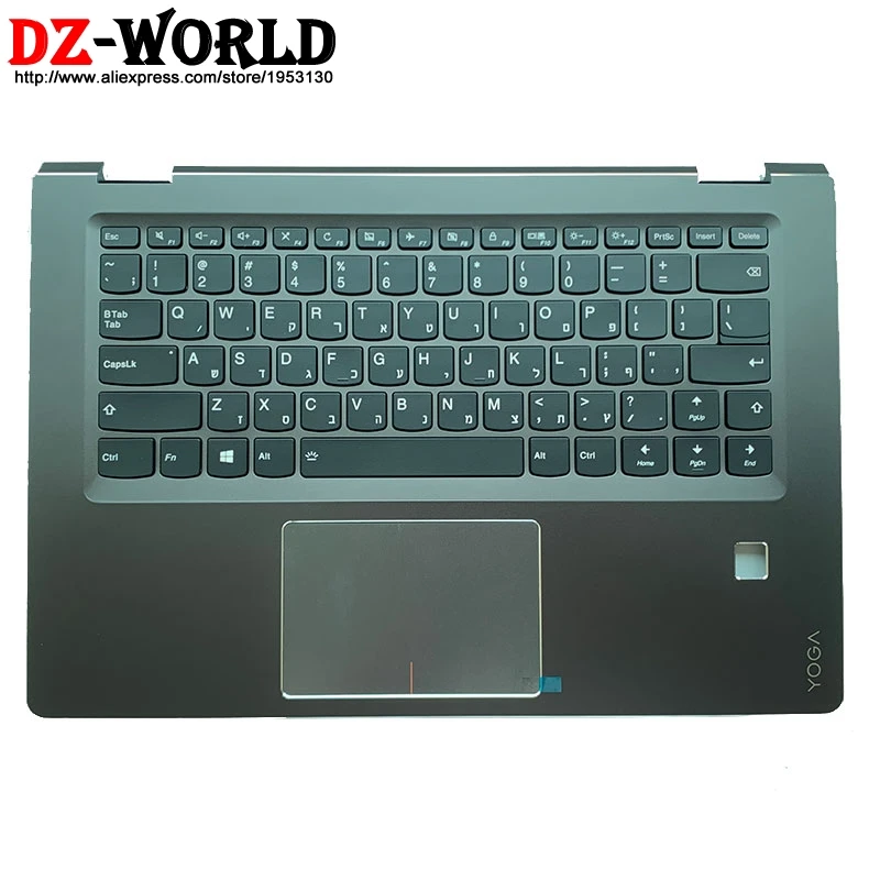 Подставка для рук черный верхний чехол с ивритовой клавиатурой тачпадом Lenovo Ideapad