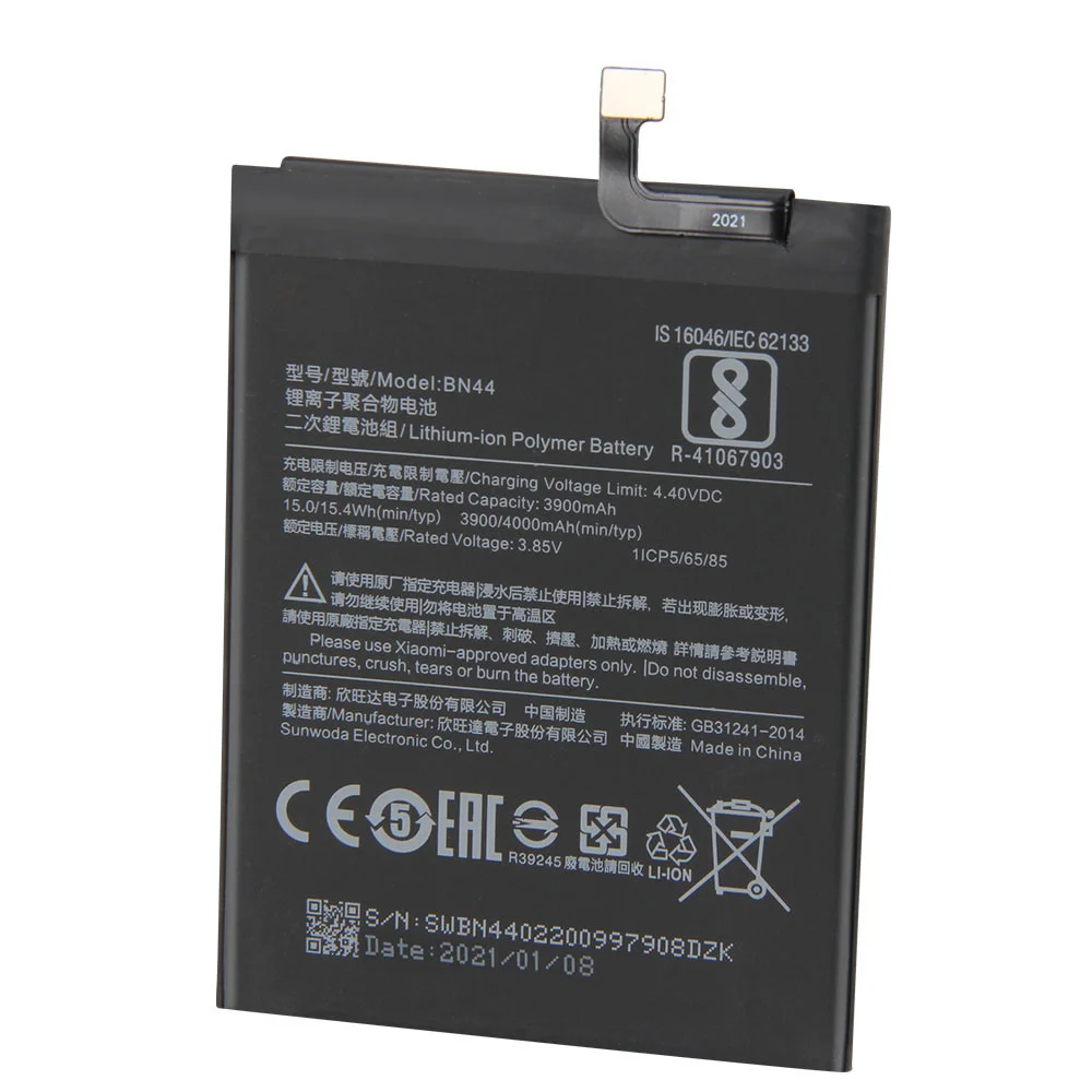 Аккумулятор BN44 для телефона Xiao mi Red 5 plus 99 дюйма Redrice Plus 4000 мАч сменный аккумулятор +