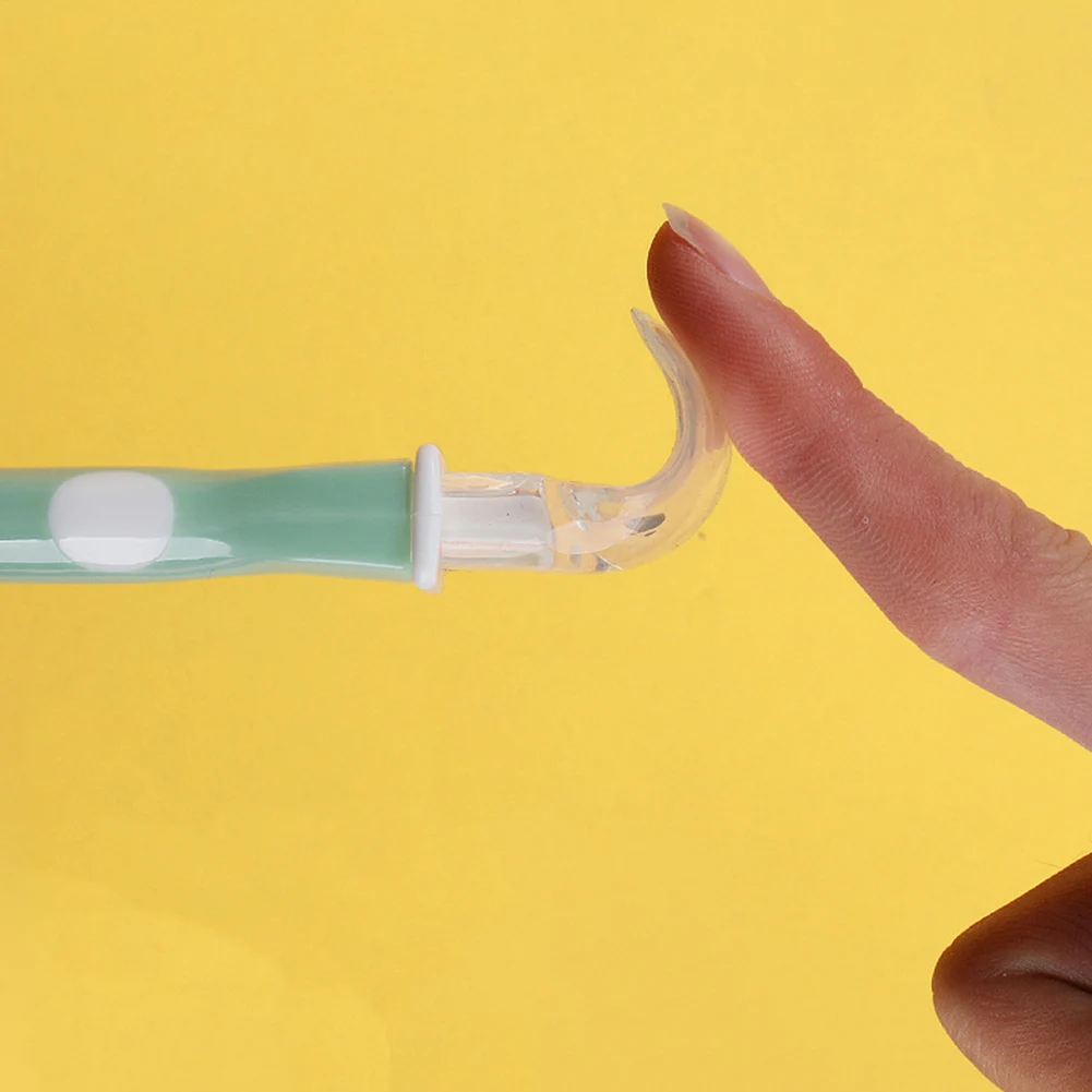 

1 Piece Baby Cartoon Spoon Colorful Silicone Baby Training Feeding Spoon Baby Feeding Tableware For Infants Over 6 Months Old