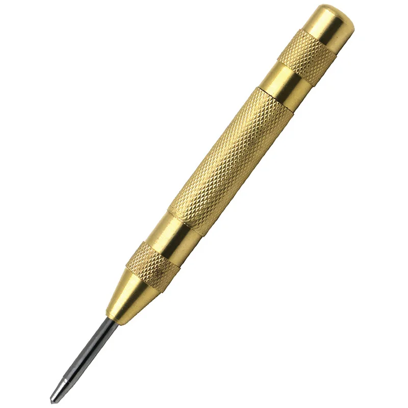Hand Tools Drill Bit 130mm Automatic Center Pin Punch Spring Loaded Marking Starting Hole Stool Submarine Express High Quality