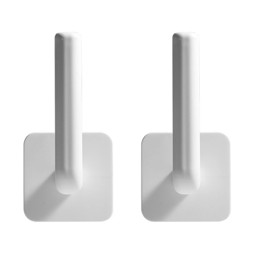 

2pcs/Lot Plastic Toilet Paper Roll Holder Stick to Wall Kitchen Towel Hanger No Drill Needed Toilet Kitchen Paper Dispenser Rack
