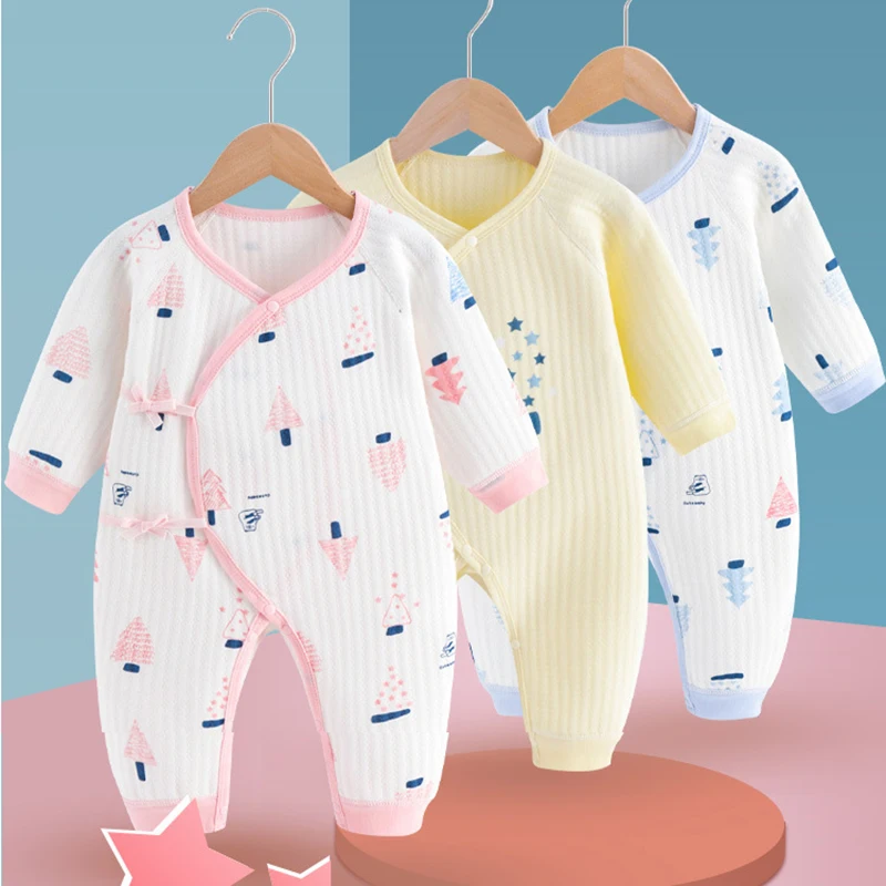 

Winter Roupas De Bebe Newborn Baby Clothes Cotton Infant Boys Girl Rompers Baby Long Sleeve Jumpsuit Children Christmas Clothes
