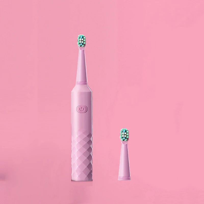 Розовый Electric Toothbrush Smart Timer Sonic Brush DuPont Brush Whitening Teeth IPX7 Waterproof Tooth Brush for Adult - Цвет: Розовый