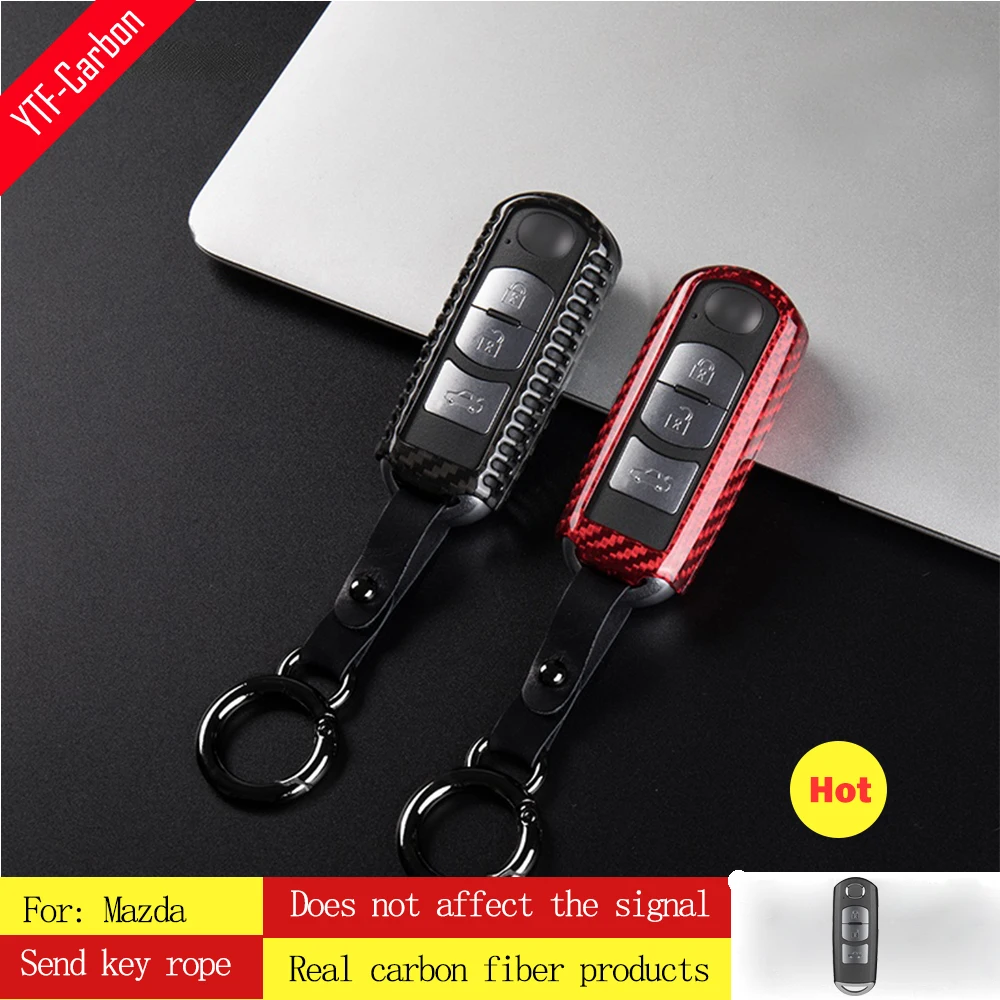 Высокое качество модные ABS углеродное волокно ключа автомобиля чехол с откидной