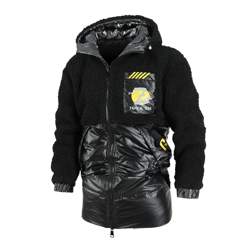 Men 2021 Winter Thicken Lamb Wool Zipper Cotton Parka Coat Men's New Autumn Coat Fashion Hooded Mid-length Padded Jacket Men