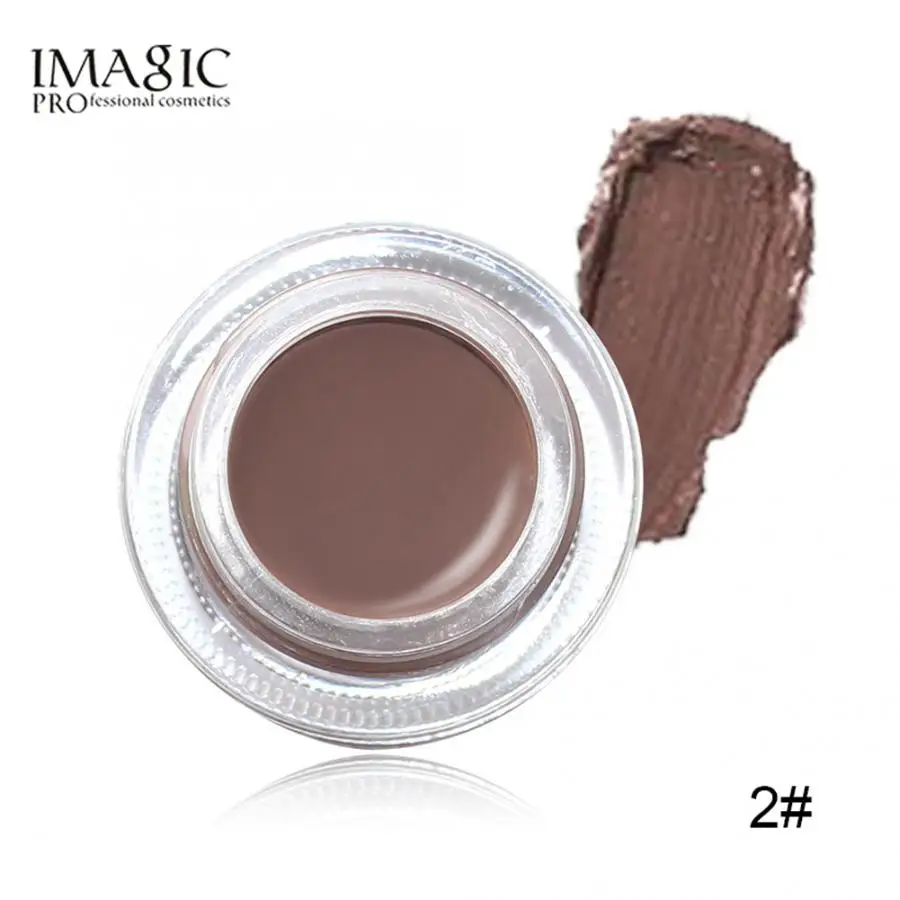 Карандаш для бровей Imagic, 6 цветов, макияж, водонепроницаемый гель для бровей, косметика для красоты, гель для бровей с кистью, Косметика для макияжа
