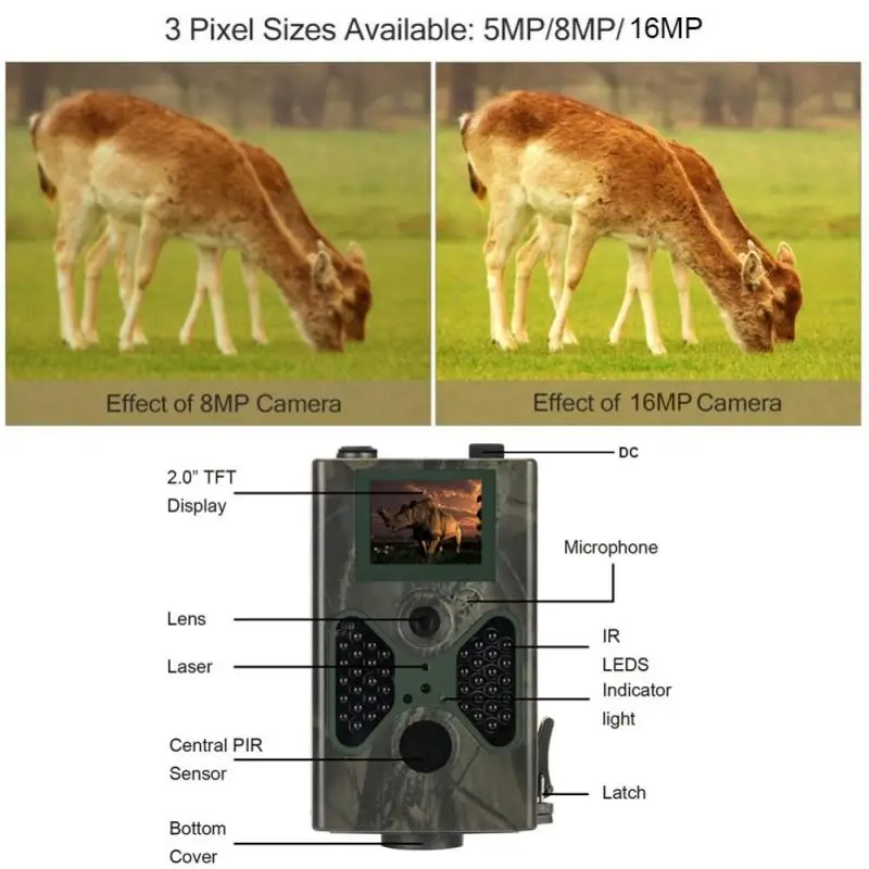 

Hunting Tracking Camera Outdoor Hunting Wildlife Surveillance Night Vision Camera Trap Reconnaissance Camera