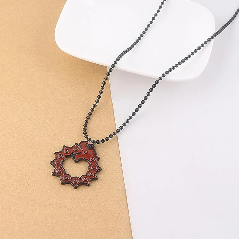 Ожерелье с драконом из аниме Семь смертных грехов металлическое колье подвеской