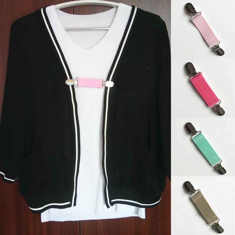 Металлические эластичные зажимы для брюк Нескользящие пояса одежды расширитель